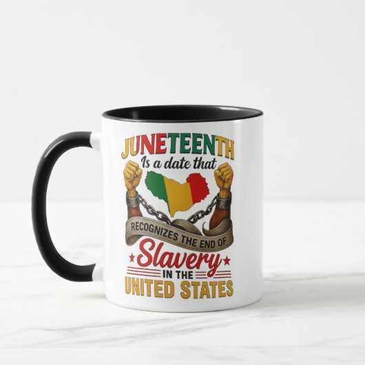 Blissboy Grappige Juneteenth T-shirt Nieuwigheid , Mok (Links)