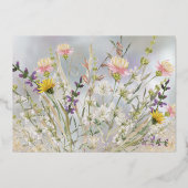 Blissful Blooms Bruiloft Bewaar de datum kaart (Achterkant)