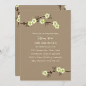 Blissful Blossom Baby shower Uitnodiging (Voorkant / Achterkant)