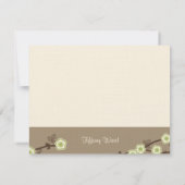 Blissful Blossom Dank je wel Bedankkaart (Achterkant)