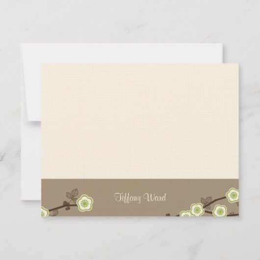 Blissful Blossom Dank je wel Bedankkaart (Achterkant)