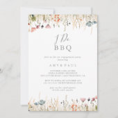 Blissful Boho Wildflower I Do BBQ Engagement Party Kaart (Voorkant)