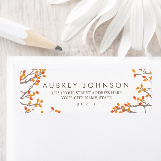 Blissful Branches Adresetiketten Etiket (Insitu)