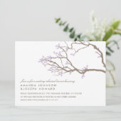 Blissful Branches Rehearsal Dinner Kaart (Staand voorkant)