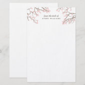Blissful Branches Stationery Briefpapier (Voorkant / Achterkant)