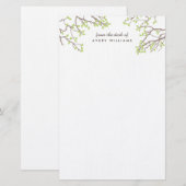 Blissful Branches Stationery Briefpapier (Voorkant / Achterkant)