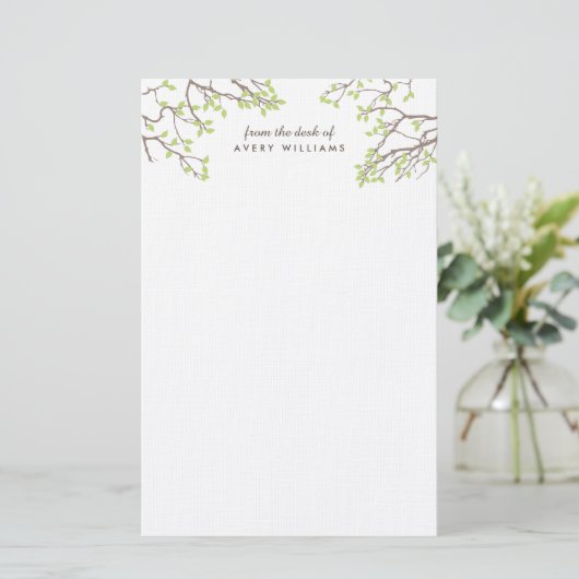 Blissful Branches Stationery Briefpapier (Staand voorkant)