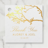 Blissful Branches Wedding Bedankjes Labels (Voorkant)