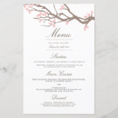 Blissful Branches Wedding Dinner Menu (Voorkant)