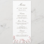 Blissful Branches Wedding Dinner Menu (Voorkant)