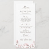 Blissful Branches Wedding Dinner Menu (Voorkant / Achterkant)