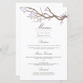 Blissful Branches Wedding Dinner Menu (Voorkant / Achterkant)