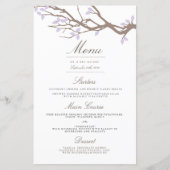 Blissful Branches Wedding Dinner Menu (Voorkant)