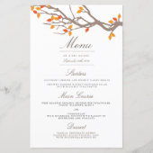 Blissful Branches Wedding Dinner Menu (Voorkant)
