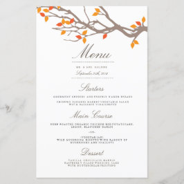 Blissful Branches Wedding Dinner Menu