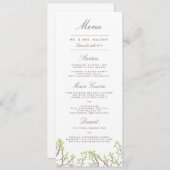 Blissful Branches Wedding Dinner Menu (Voorkant / Achterkant)