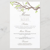 Blissful Branches Wedding Dinner Menu (Voorkant)