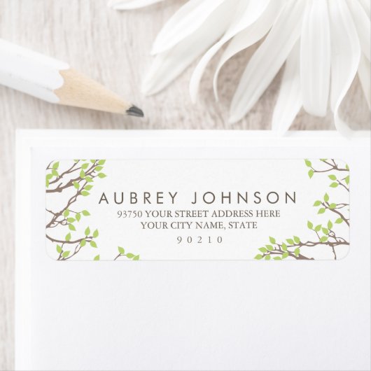 Blissful Branches Wedding Etiket (Insitu)