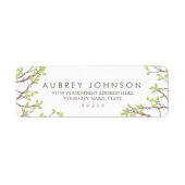Blissful Branches Wedding Etiket (Voorkant)