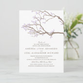 Blissful Branches Wedding Invitation Kaart (Staand voorkant)