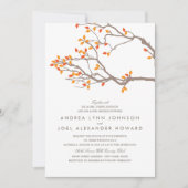 Blissful Branches Wedding Invitation Kaart (Voorkant)