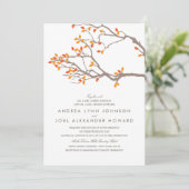 Blissful Branches Wedding Invitation Kaart (Staand voorkant)