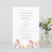 Blissful Branches Wedding Programme (Staand voorkant)