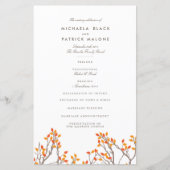 Blissful Branches Wedding Programme (Voorkant)
