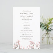 Blissful Branches Wedding Programme (Staand voorkant)