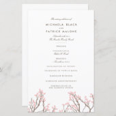 Blissful Branches Wedding Programme (Voorkant / Achterkant)