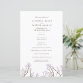 Blissful Branches Wedding Programme (Staand voorkant)