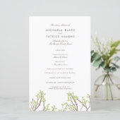 Blissful Branches Wedding Programme (Staand voorkant)