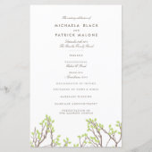 Blissful Branches Wedding Programme (Voorkant)
