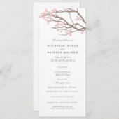 Blissful Branches Wedding Programme Programmakaart (Voorkant / Achterkant)