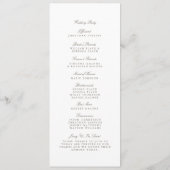 Blissful Branches Wedding Programme Programmakaart (Achterkant)