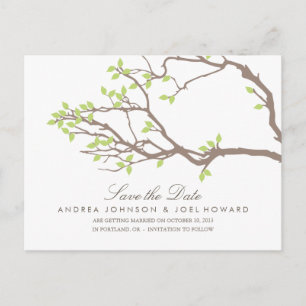 Blissful Branches Wedding Save the Date Briefkaart
