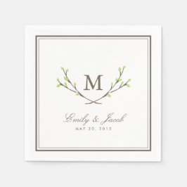 Blissful Branches Wedding Servetten