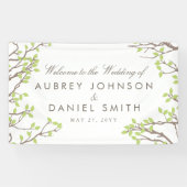 Blissful Branches Wedding Spandoek (Horizontaal)