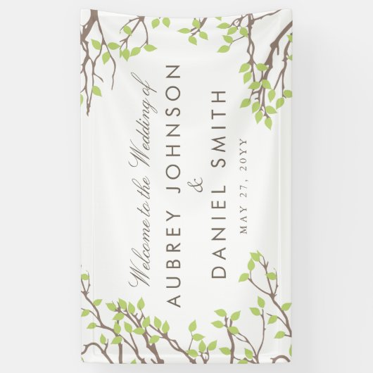Blissful Branches Wedding Spandoek (Verticaal)