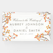 Blissful Branches Wedding Spandoek (Horizontaal)