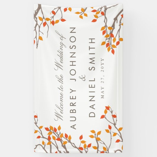 Blissful Branches Wedding Spandoek (Verticaal)