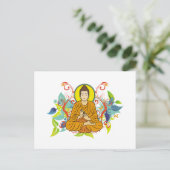 Blissful Buddha Briefkaart (Staand voorkant)