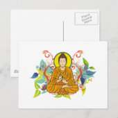 Blissful Buddha Briefkaart (Voorkant / Achterkant)