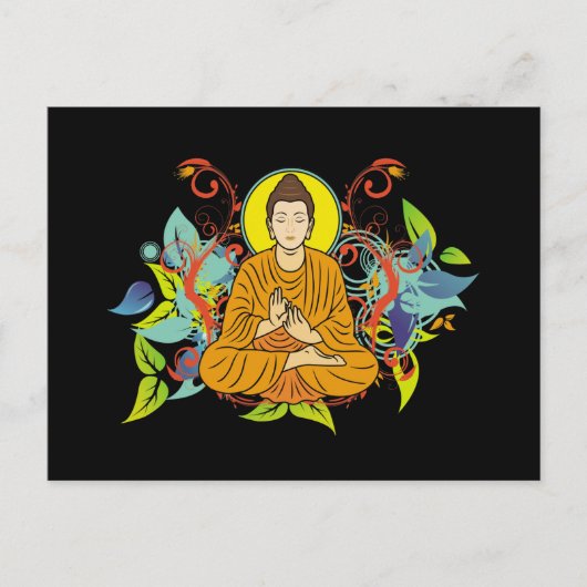 Blissful Buddha Briefkaart (Voorkant)