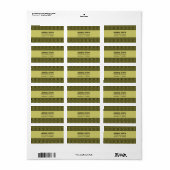 Blissful Chic-Adresetiketten Etiket (Full Sheet)
