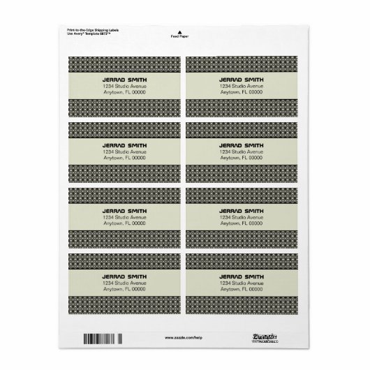 Blissful Chic-labels Etiket (Full Sheet)