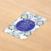 Blissful Chinoiserie Bridal Shower Invitation Acryl Uitnodigingen (Laagn)