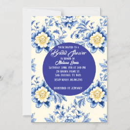 Blissful Chinoiserie Bridal Shower Invitation Magnetische Uitnodiging