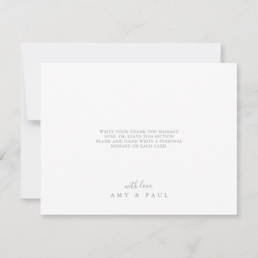 Blissful Colorful Boho Wildflower Flat Wedding Bedankkaart (Achterkant)