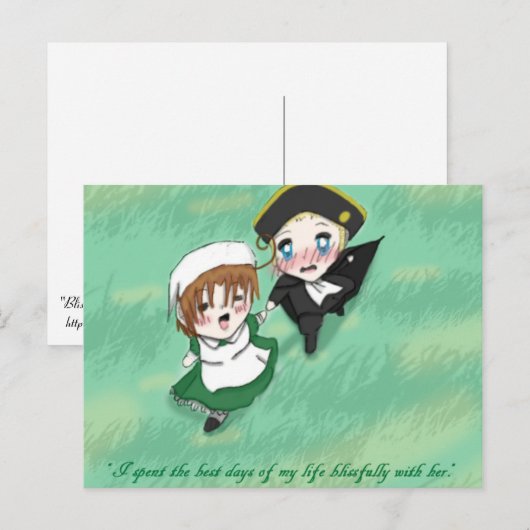 Blissful Days Briefkaart (Voorkant / Achterkant)